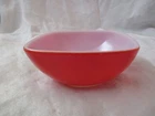 Vintage Bowl Pyrex small red square #410 12 oz