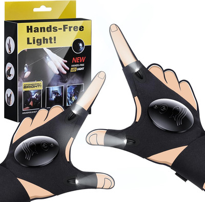 Previca Unique Light Gloves - Superhelle Fackelhandschuhe zum Nachtangeln Runnin
