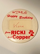 1950’s Pittsburgh, PA WTAE Happy Birthday From Ricki & Copper TV Show pin