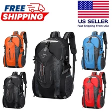 40L Men Women Travel Backpack Rucksack Camping Laptop Hiking School Book Bag US