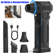Turbo Blower Cordless Super Power Mini Air Duster For Car Drying Cleaning Fan US