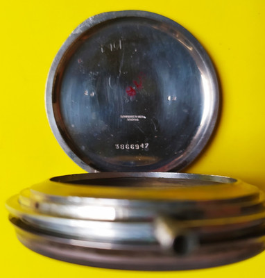 Longines 8-Tage Reise -Uhr cal.19,41 Gehäuse & Lünette um 1920