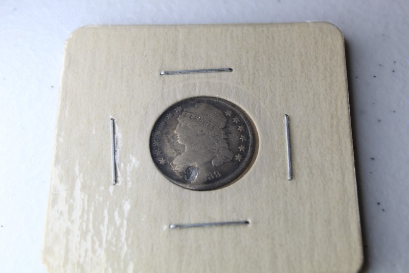 1833 Capped Bust Dime - damaged