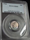 1960 10C Roosevelt Dime PCGS MS65 TONED #7614