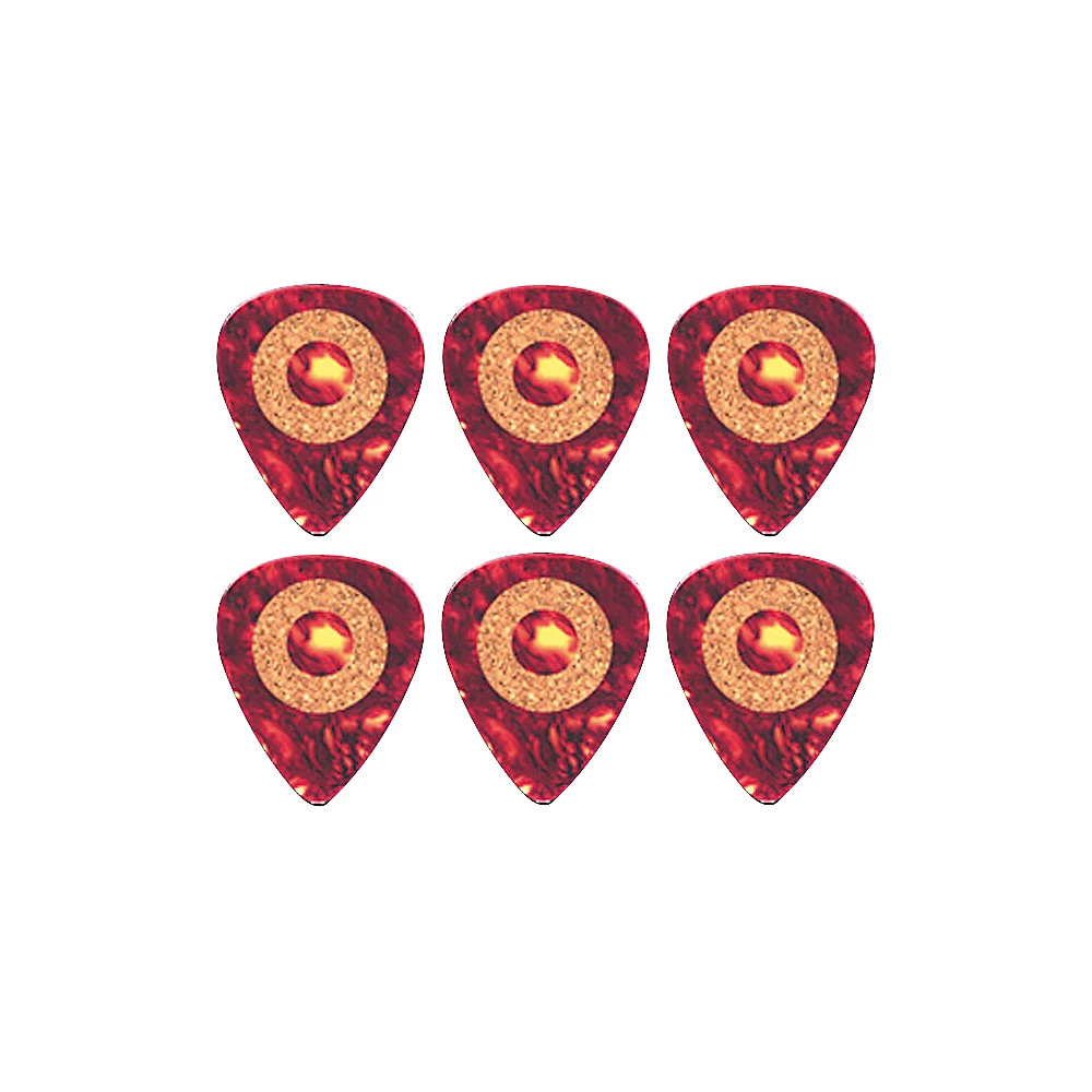 Clayton Cork Grip Standard Guitar Pick 6 Pack .38 mm