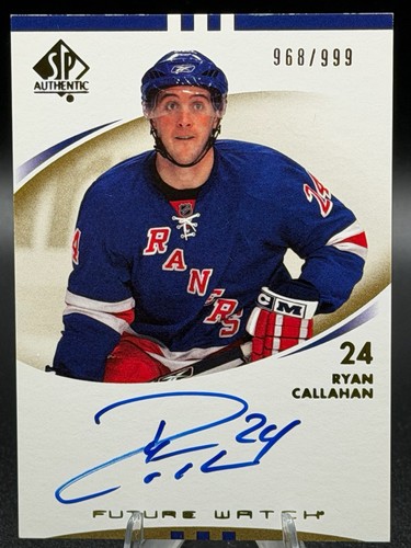 Ryan Callahan [Autograph] #230 2007 SP Authentic card