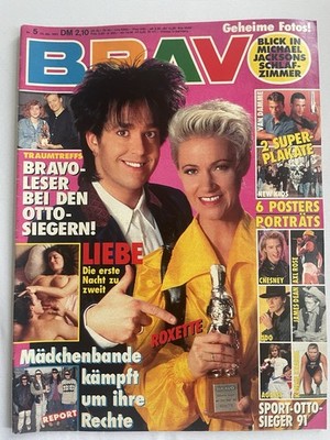 Bravo Zeitschrift Nr 5/92 Roxette Lindenberg New Kids Van Damme Dean M.Jackson