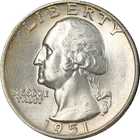 1951-P Washington Quarter