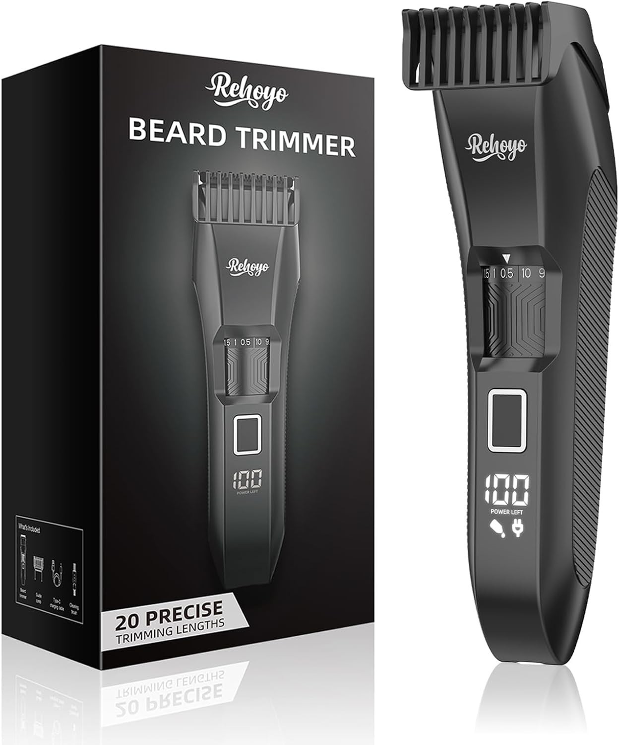 Beard Trimmer for Men Adjustable: Professional Cordless Trim