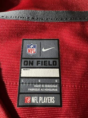 NFL On Field San Francisco 49ers Davis #85 Sewn Jersey Red Nike Youth L Large - Picture 3 of 7