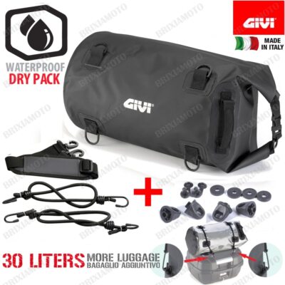 Tasche Wasserdicht Zusätzlich Motorrad 30L GIVI EA114BK Ringe Universal  Anker