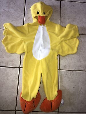 CL753 Unisex Duck Yellow Animal Bodysuit Fancy Dress Up Party Costume