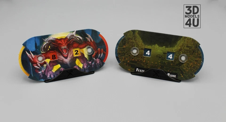 2 Stück Drehscheibenhalter für Aeons End Brettspiel Zubehör 3D Druck Set