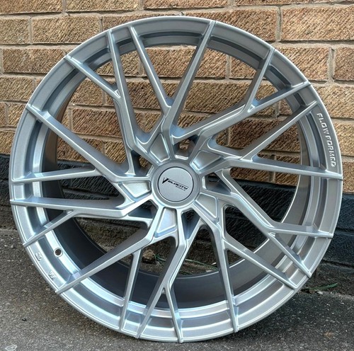 20"/Tesla Model 3/Velocity VF5 Flow Formed/Silver/8.5j/Alloy Wheels X4 - Picture 2 of 5