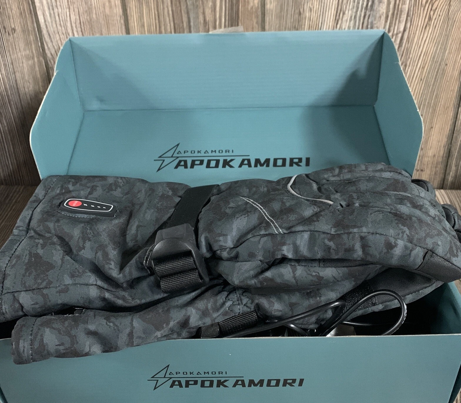 APOKAMORI Heated Gloves For Hiking Cycling Skiing Size Large 7.4V Polyester