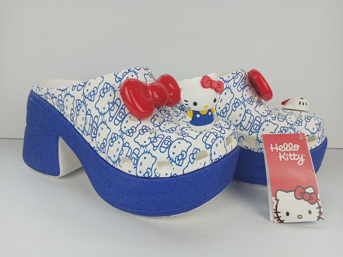 ★CROCS★クロックス★HELLO KITTY SIREN CLOG★サンダル Crocs Siren Clog Hello Kitty 50th Anniversary Blue Glitter
