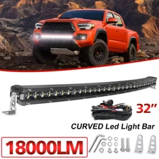Fit for Toyota Tacoma 2005-2023 32"30'' 180W LED Light Bar Hidden Bumper+Wiring