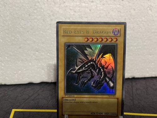YGO Starter Deck Joey Red-Eyes B. Dragon SDJ-001 Ultra Rare 1st Edition HP REB2 - Imagen 4 de 7