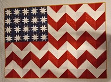 Large Handmade United States Flag pattern Quilt