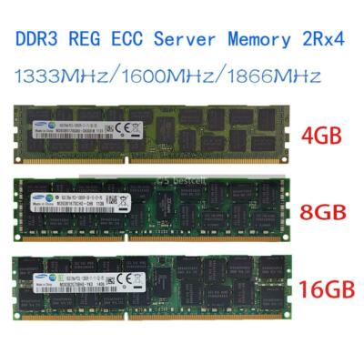 4GB 8GB 16GB DDR3 1333/1600/1866 MHZ ECC Registered Server ram LOT for Dell T420