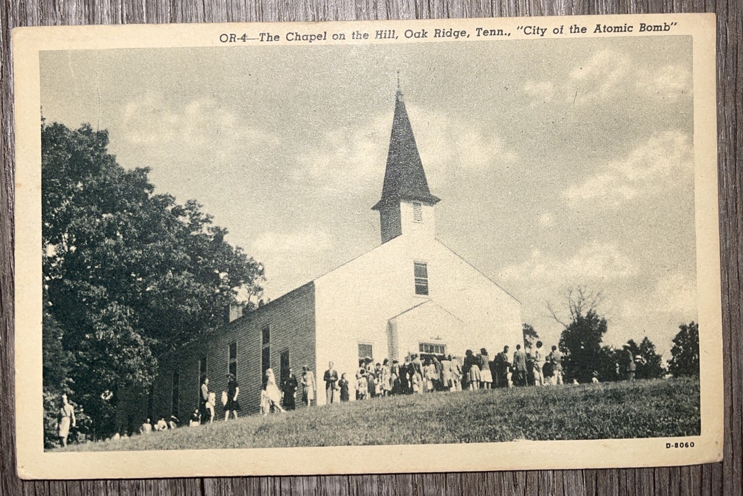 Oak Ridge Post Card Vintage Postcard~ Chapel on the Hill City of Atomic Bomb ~Oak Ridge ...