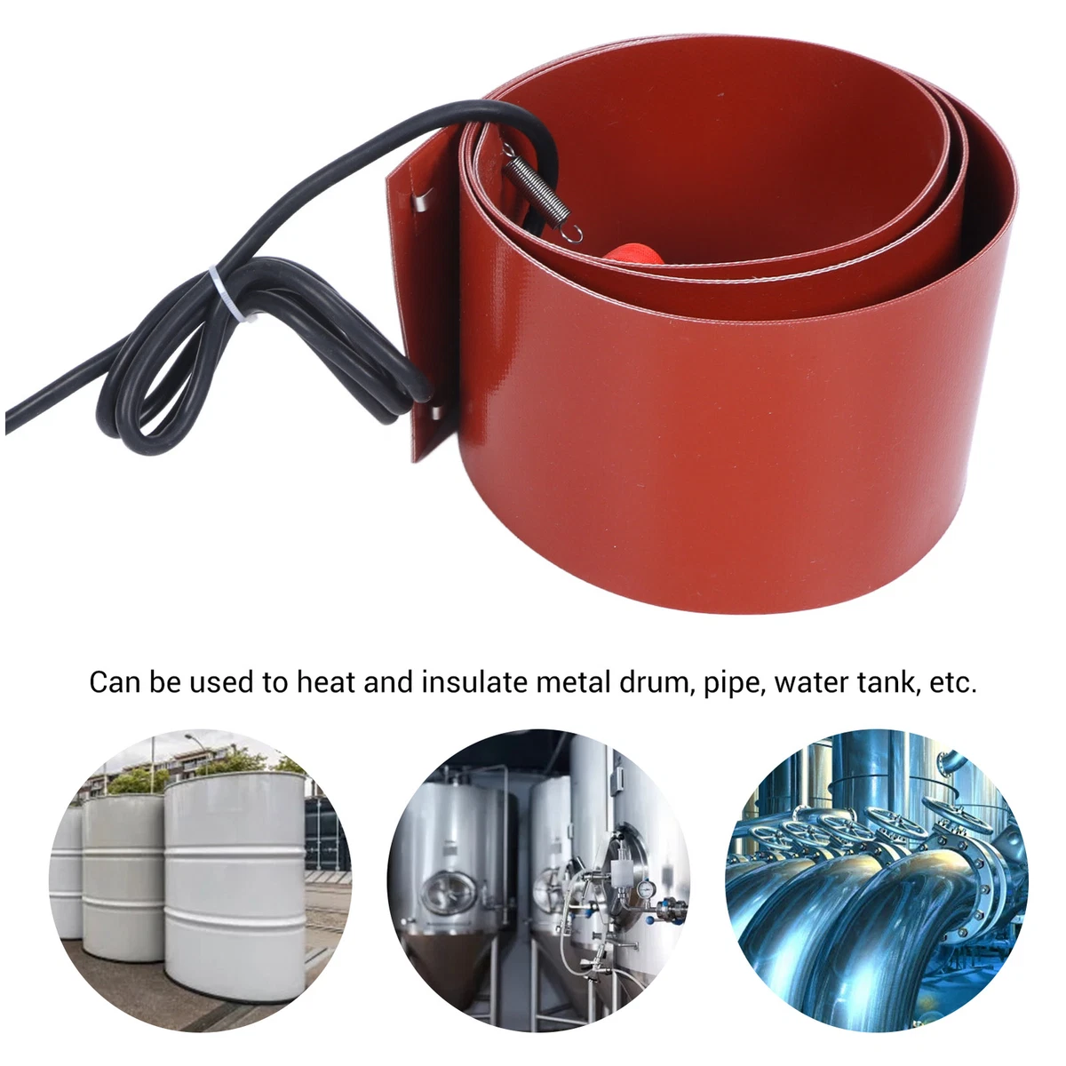 200L 1000W Metal Drum Heater Oil Drum Heater 125 x 1740mm Drum Heater  110V/220V | eBay