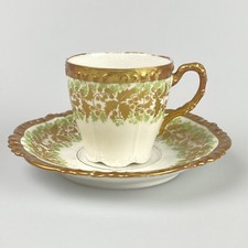 J. Pouyat Limoges Tea Cup Saucer France
