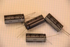 2x - Nichicon Electrolytic Capacitor, 2200 uF, 63 VDC