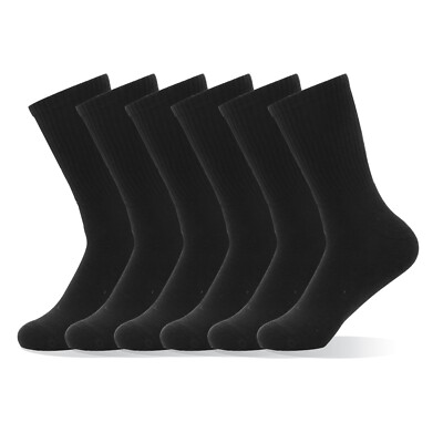 3-48 Paar Socken Tennissocken Sportsocken Baumwolle Schwarz 35-50