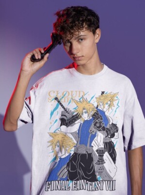 Final Fantasy T-shirt FF Merch Moogle Starry Mako Reactor Gift