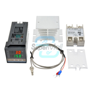 REX-C100 Digital PID Thermostat Temperaturregler SSR Ausgang K Thermoelement