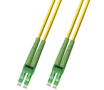 100M (328ft) OS2 LC/APC to LC/APC Fiber Optic Cable Duplex Singlemode 9/125