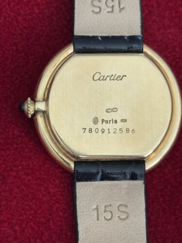 Vintage Cartier Ellipse Jumbo LM 78091 18k Manual Paris Dial Watch - Picture 2 of 5