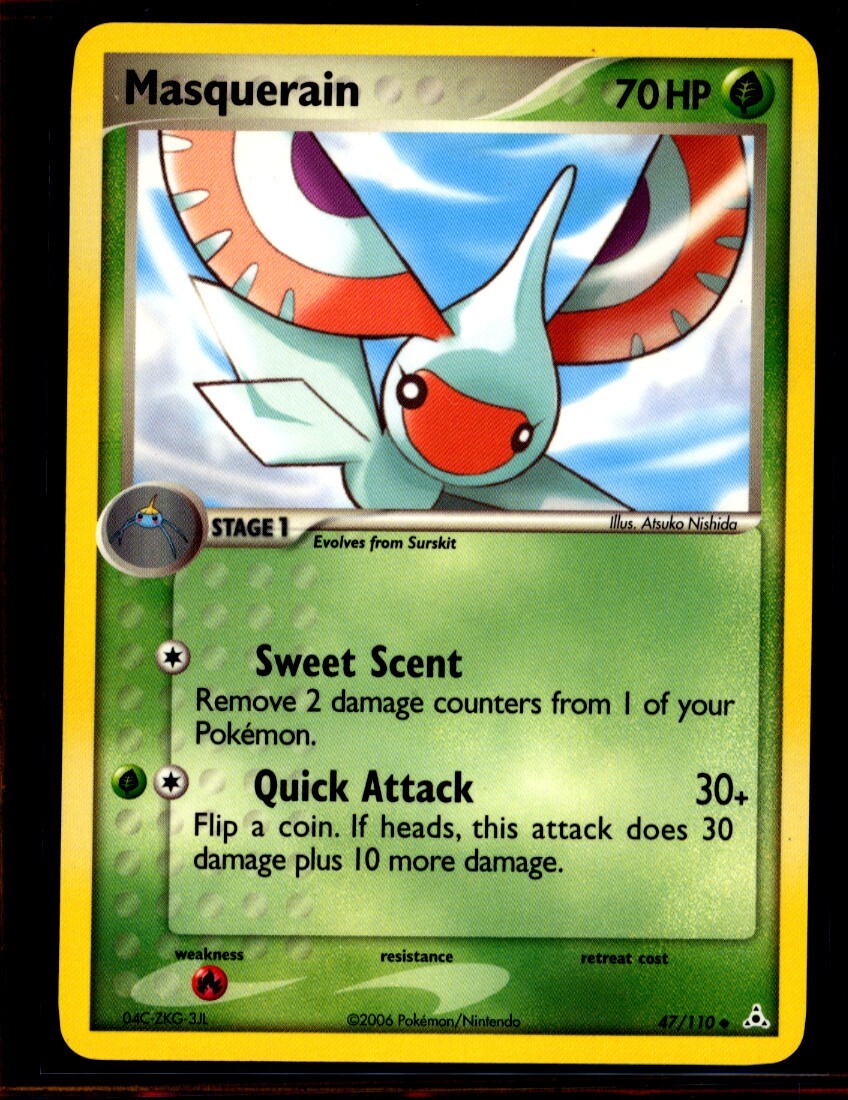 Pokémon TCG Masquerain EX Holon Phantoms 47/110 Regular Uncommon NM 0408#203
