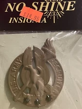 No Shine Insignia: US ARMY GRAY FINISH RECRUITER BADGE - FULL SIZE BREAST BADGE