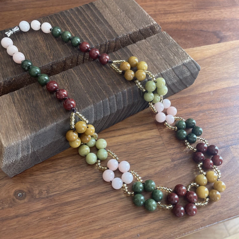 Quartzite Handmade Beaded Necklace - Изображение 3 из 4