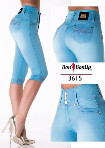 3615 Bon Bon Up Jeans Levanta cola jeans colombianos butt lifter Knee  Length | eBay