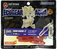 ECOGEAR Japan JUKUSEI AQUA Swim Shrimp 4 inch Fusion lure and bait Red shrimp