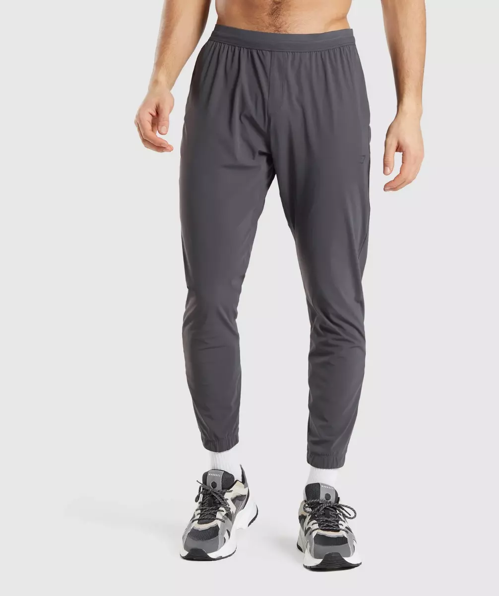 Gymshark Men's Studio Joggers Onyx Grey Slim Fit Pants Soft Stretch Brand  New