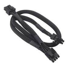 8Pin To Dual 8Pin (6+2 ) PCIe VGA Power Cable For ASUS Rog Strix RX 580