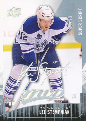 2009-10 Upper Deck MVP SUPER SCRIPT #25 LEE STEMPNIAK - x/25 - Maple Leafs