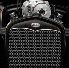 1930-1931 Ford Model A Grille Shell Insert Aluminum Hexagon Mesh 1930-1931 Ford Model A Grille Shell Insert Aluminum Hexagon Mesh