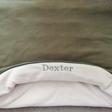 Dog snuggle sack 45" X 36"  For Large Dogs Padded and Personalised 
