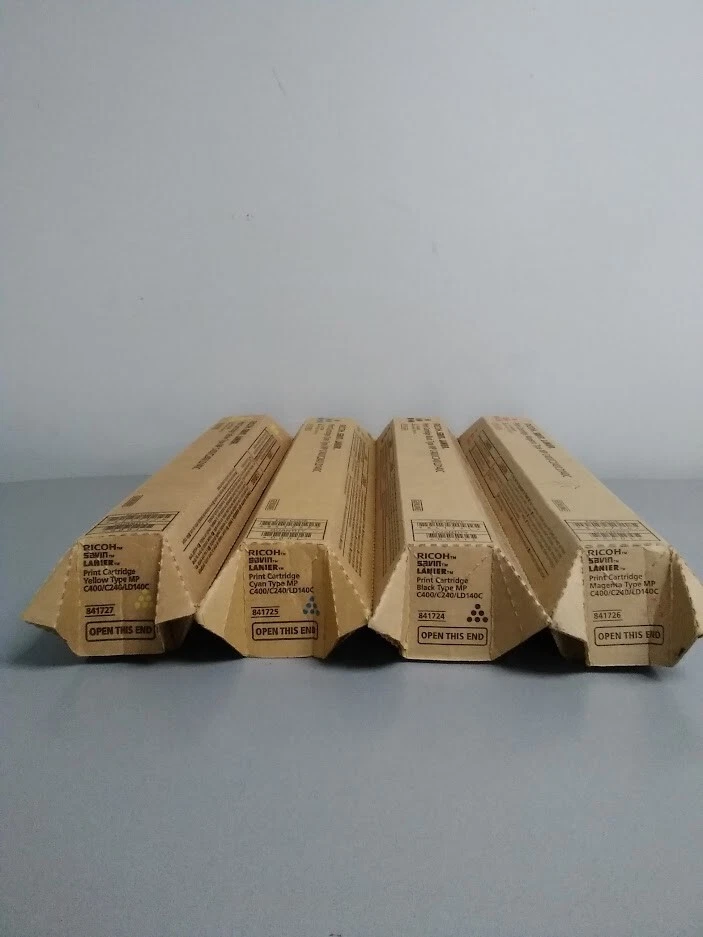 Conjunto de cartuchos de toner Ricoh MP C400 841724, 841725, 841726, 841727 - Imagem 2 de 2