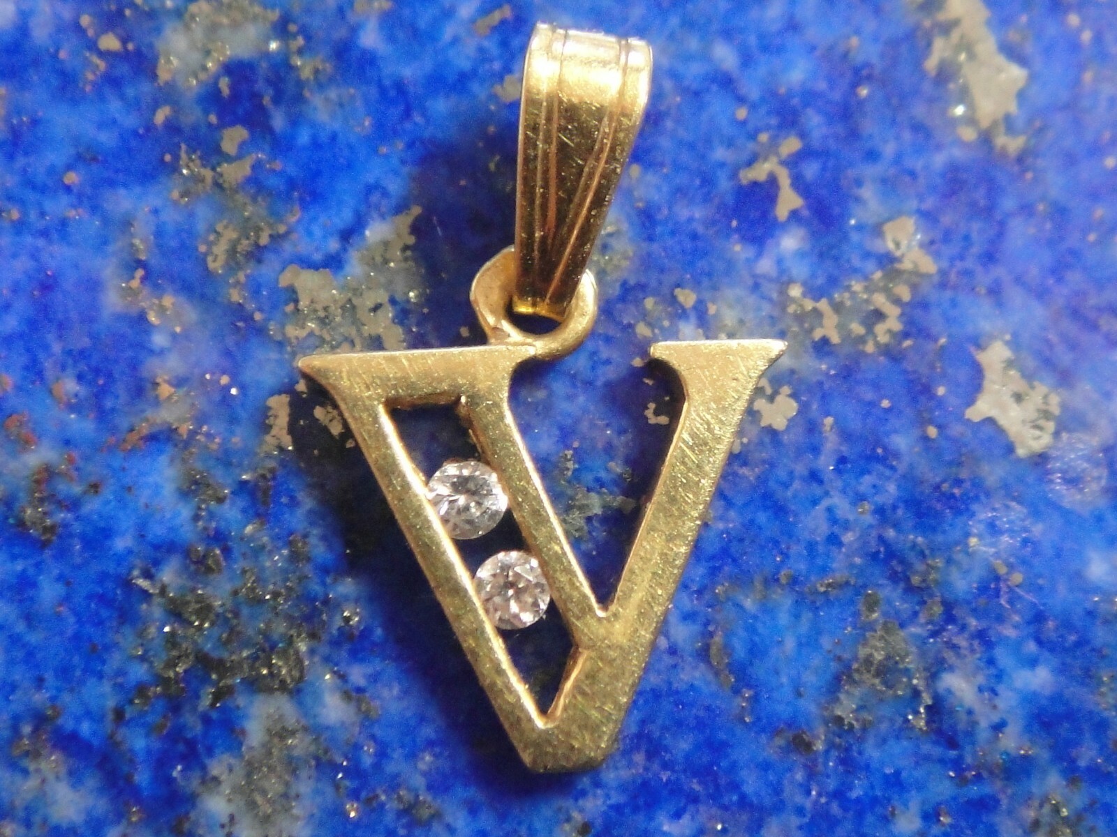 Chaîne Collier Or 18k Vintage Avec Pendentif Cœur Cristal - Poinçon 750, Ancien