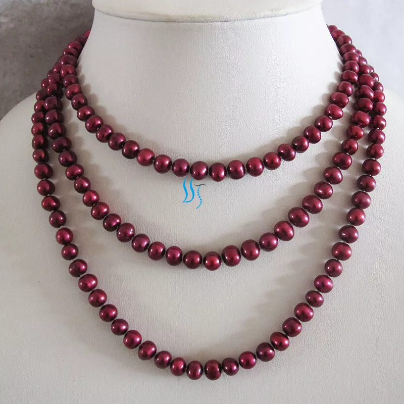 Red freshwater pearls sale