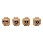 LEGO STAR WARS minifigure heads lot of 4 No Bodies D1-15