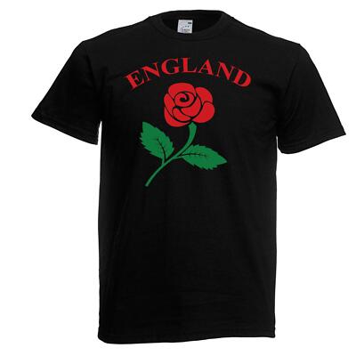 T-Shirt Unisex Englisch Rot Rose Nationen Tudor Fußball Rugby England