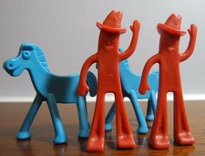 Lot of 4 Gumby and Pokey Happy Trails Game 2 of Each 1968 Small Vintage