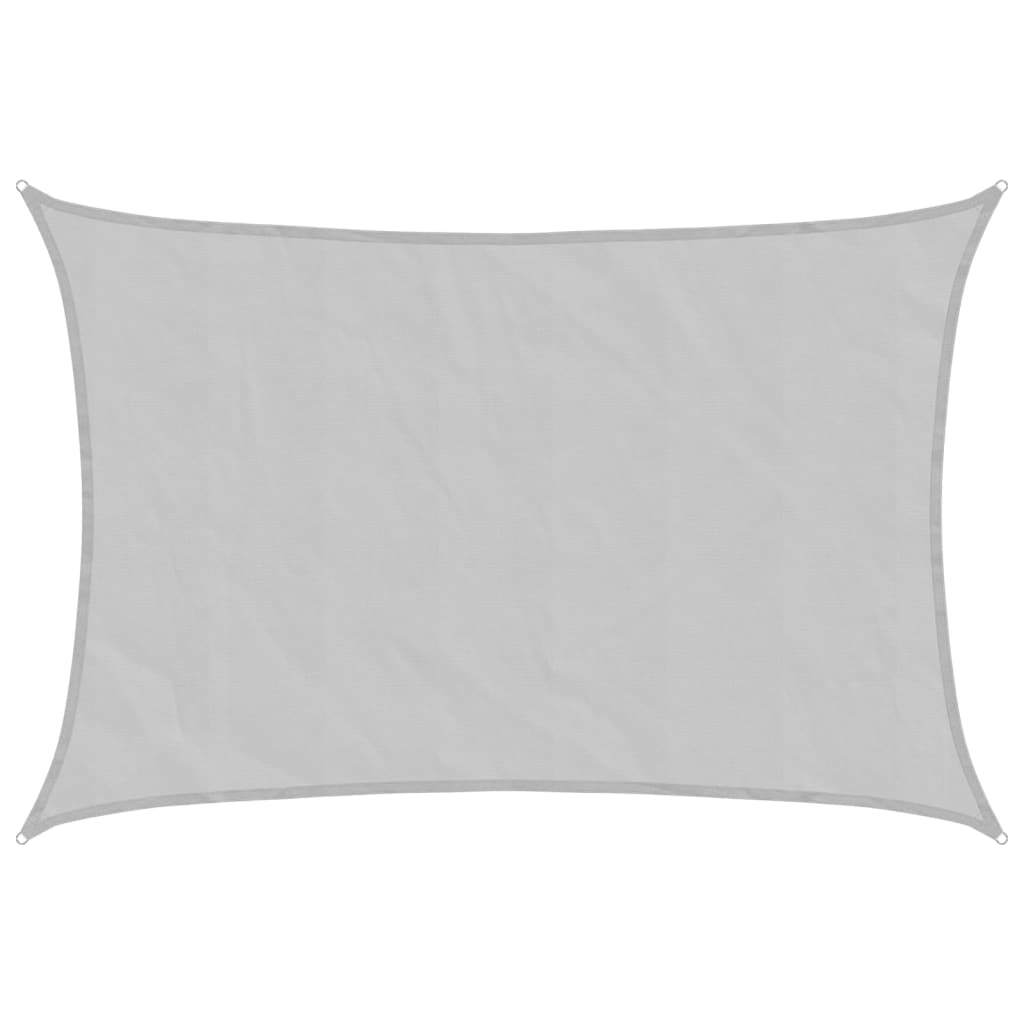 AX Vela Parasole Grigio Rettangolare 3x2m Campeggio Corde Giardino Patio 4000535